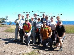 Lorana Jinkerson; Char Baines; Deena Barshney; Kenneth Zimmer; Ruth Bennet McDougal Dorrough Dorrough; Dan Dorrough; Gail Glendon; Mark Glendon; Eric Weber; Phoebe Alden; Kathryn Brehm; Mary Coffin, Maureen Mayo; Lake Superior Hike